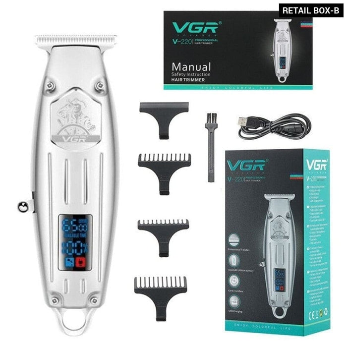 Full Metal Electric Cordless  Face & Body Hair Trimmer For Men