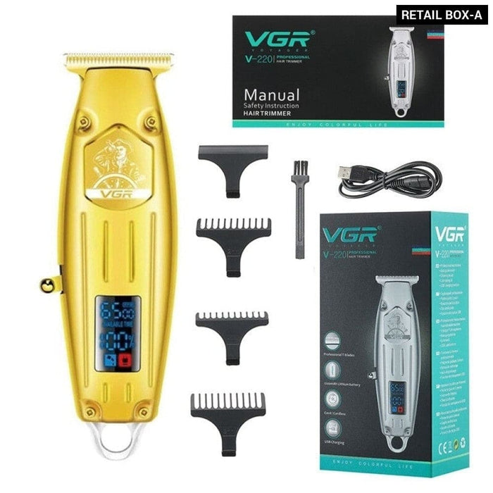 Full Metal Electric Cordless  Face & Body Hair Trimmer For Men