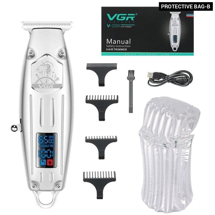 Full Metal Electric Cordless  Face & Body Hair Trimmer For Men