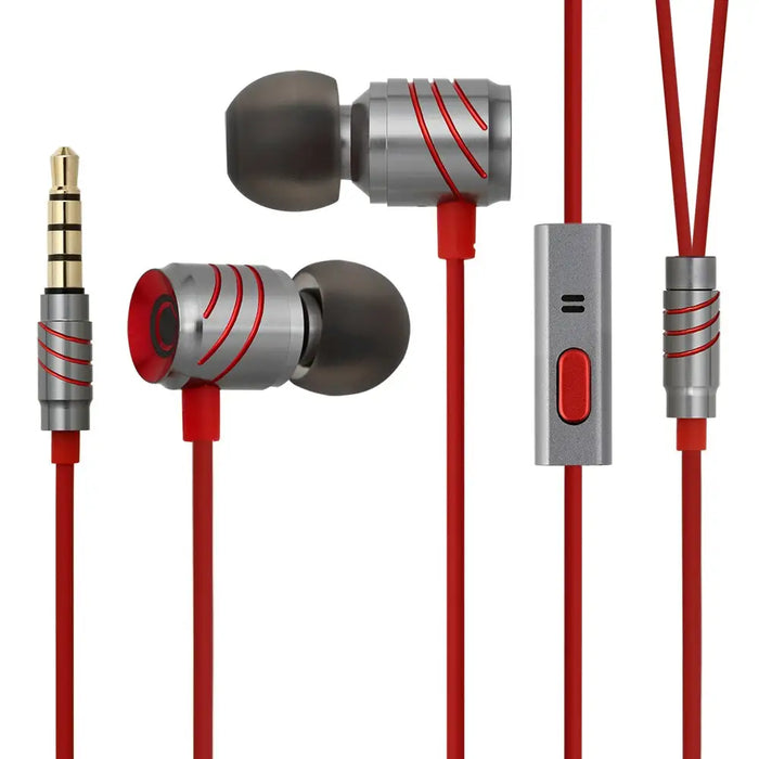 Full Metal Noise Isolating Wired Rich Bass Headphones