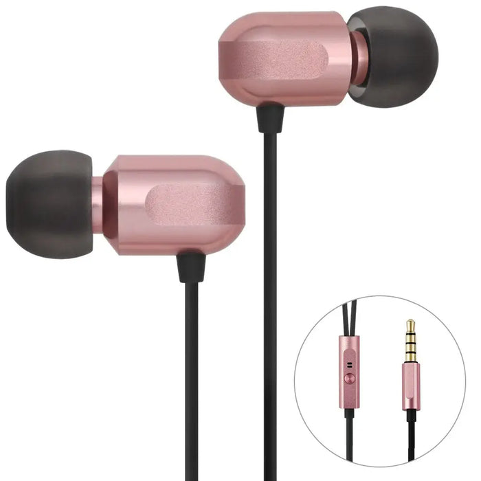 Full Metal Noise Isolating Wired Rich Bass Headphones