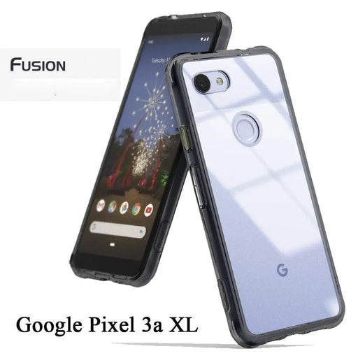 Fusion For Google Pixel 3a Xl Clear Pc Back And Soft Frame