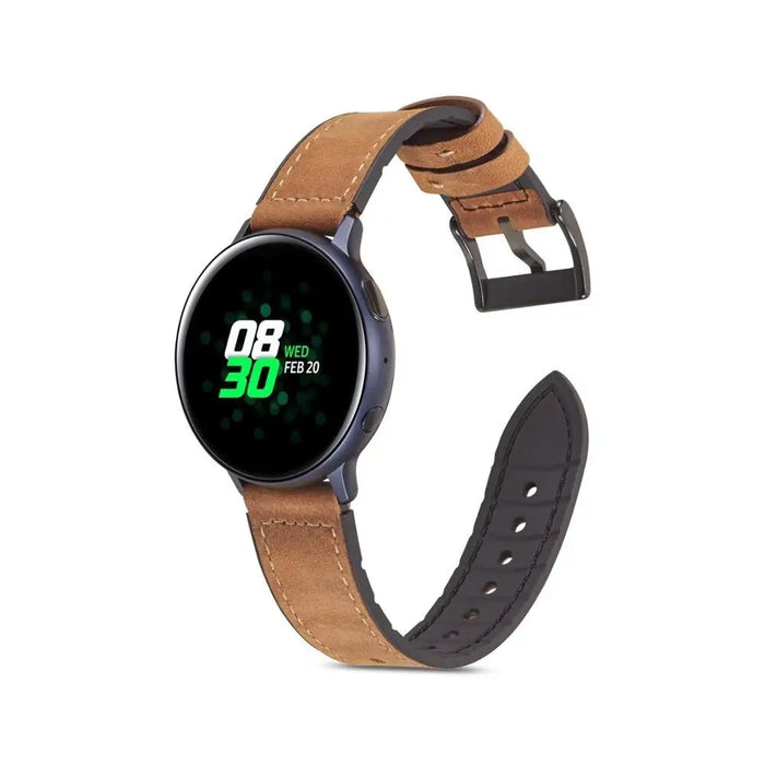 Genuine Leather Watch Band Strap For Samsung Galaxy