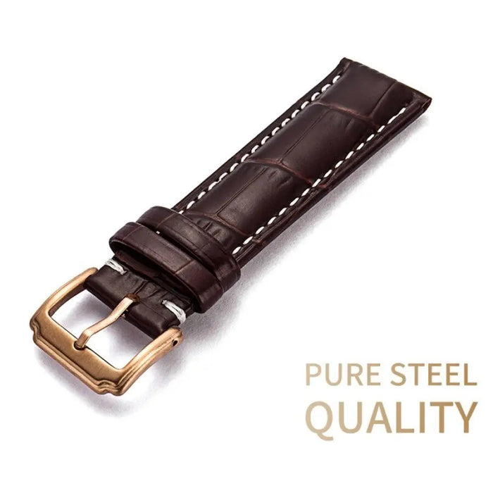 Genuine Leather Watch Band Strap For Samsung Galaxy