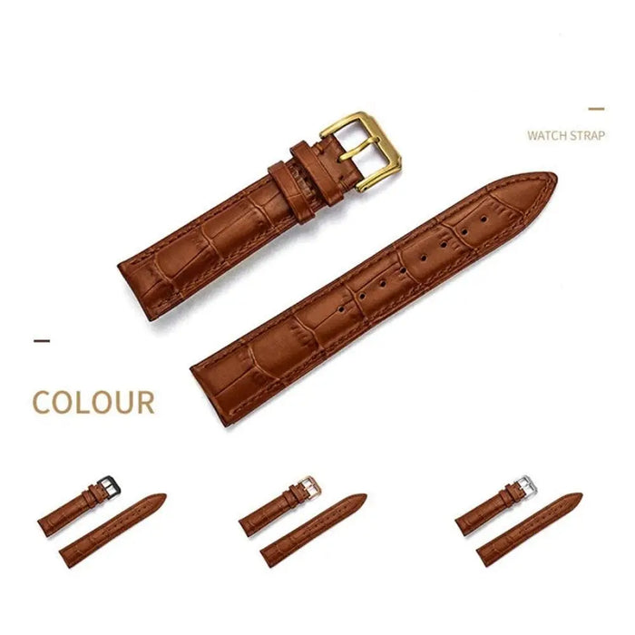 Genuine Leather Watch Band Strap For Samsung Galaxy