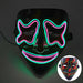 Glowing Cosplay El Wire Neon Mask Scary Skull Masquerade