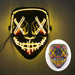 Glowing Cosplay El Wire Neon Mask Scary Skull Masquerade