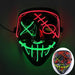 Glowing Cosplay El Wire Neon Mask Scary Skull Masquerade