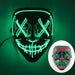 Glowing Cosplay El Wire Neon Mask Scary Skull Masquerade