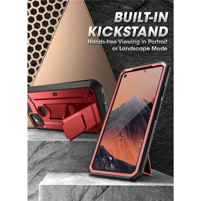 For Google Pixel 5A 5G Case (2021) Full-Body Rugged Holster Protective Cover With Built-in Screen Protector