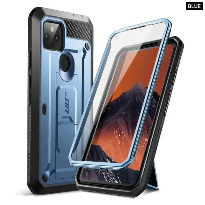 For Google Pixel 5A 5G Case (2021) Full-Body Rugged Holster Protective Cover With Built-in Screen Protector