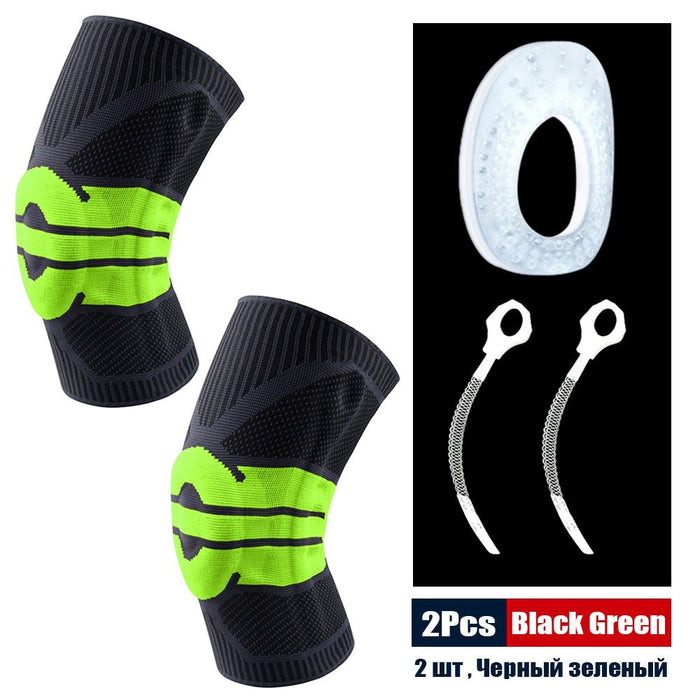 Sports Knee Compression Pads Patella Stabilizer for Cycling Running Weightlifting Basketball