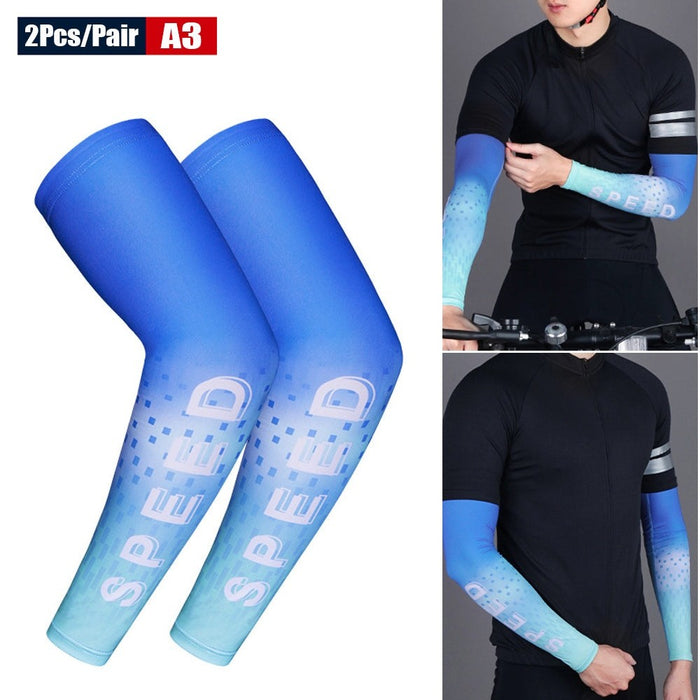 2Pcs/Pair Anti-UV Sun Protection Arm Sleeves For Running Basketball