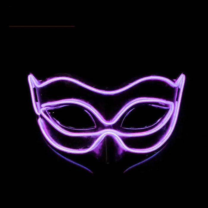 Halloween 10 Colors Led Neon El Wire Mask Cosplay Luminous