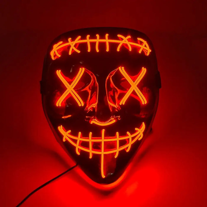 Halloween Horror Neon Party Mask Cosplay Ghost Skull Led