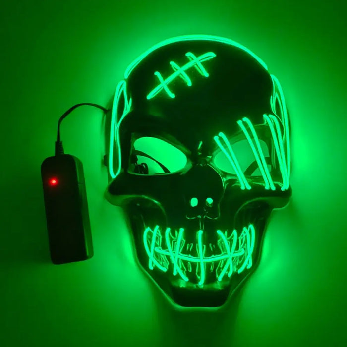 Halloween Horror Neon Party Mask Cosplay Ghost Skull Led