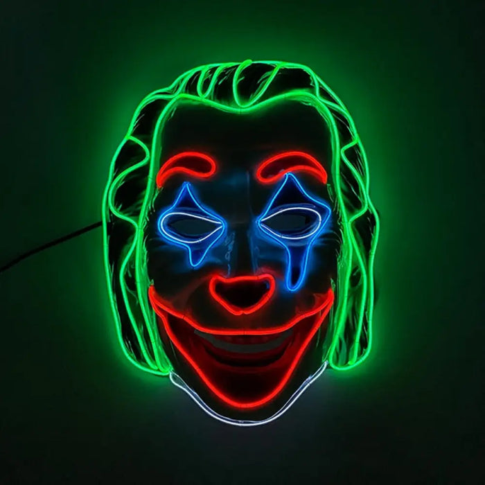 Halloween Scary Creepy Killer Clown Luminous Masks Cosplay