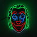 Halloween Scary Creepy Killer Clown Luminous Masks Cosplay