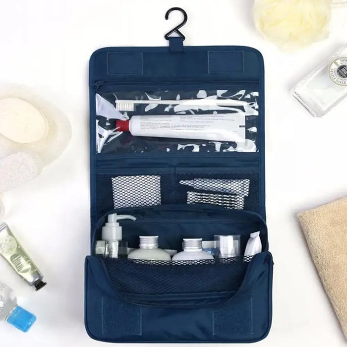 Hanging Travel Toiletry Bag Collapsible Makeup Storage Kit
