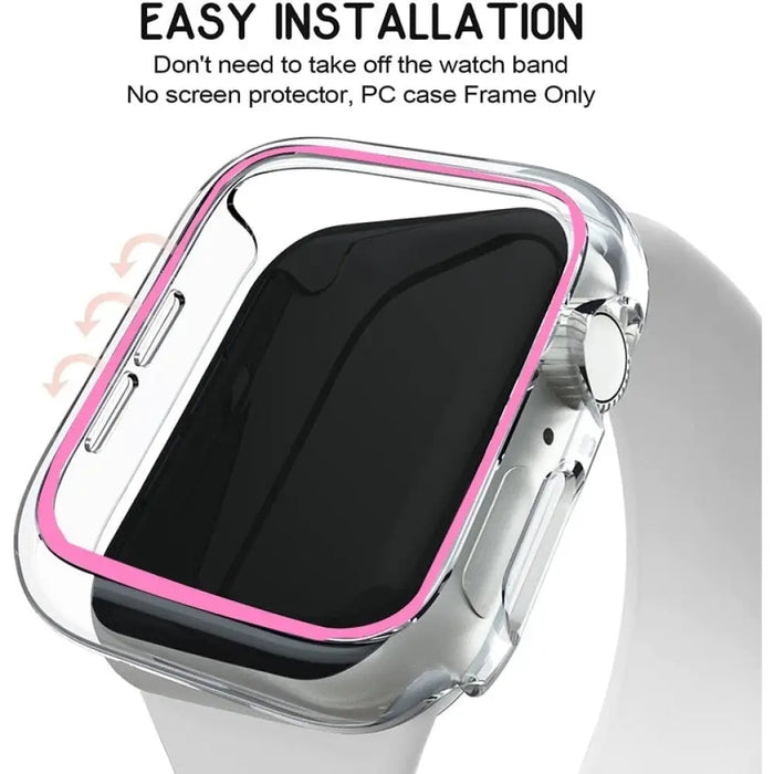 Hard Pc Luminous Bumper Protective Cover For Apple Watch