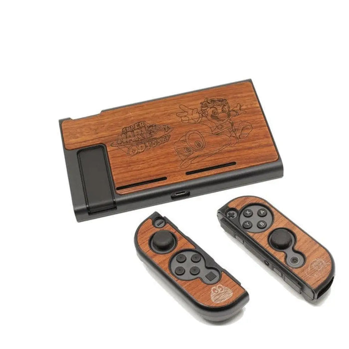 Hard Wood Protective Housing Shell Case For Nintend Switch