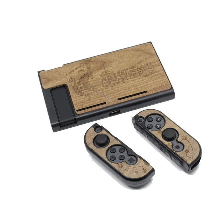 Hard Wood Protective Housing Shell Case For Nintend Switch