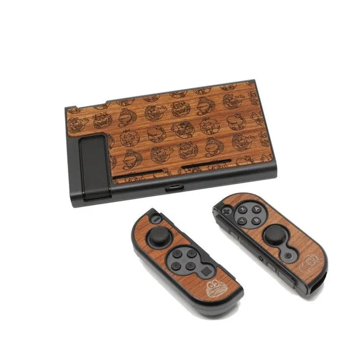 Hard Wood Protective Housing Shell Case For Nintend Switch