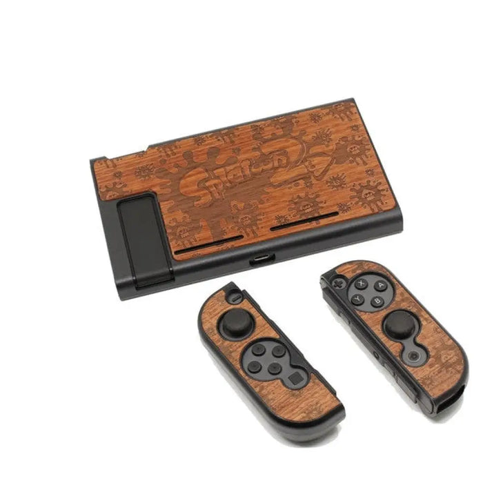 Hard Wood Protective Housing Shell Case For Nintend Switch