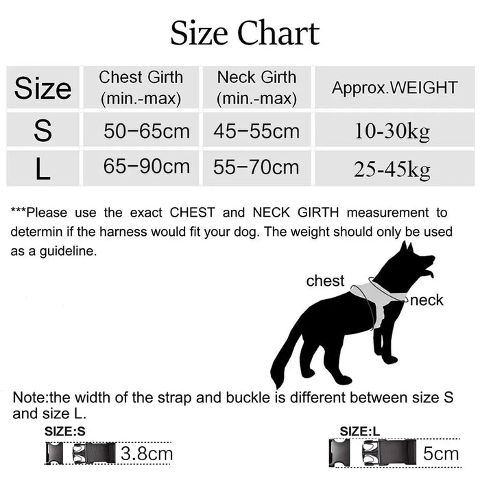 Dog Harness German Shepherd Pet Collar Service Vest
