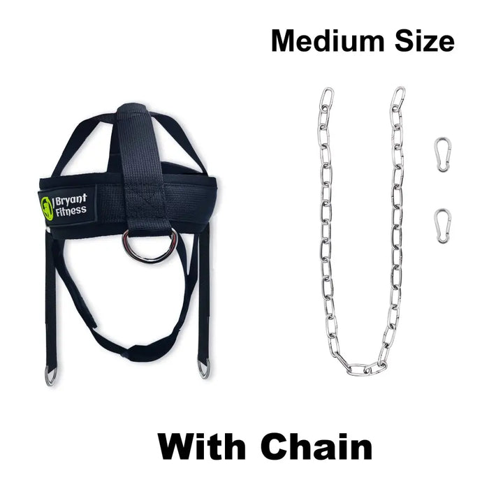 Head Neck Harness With Adjustable Strap Chin Pad And Chain