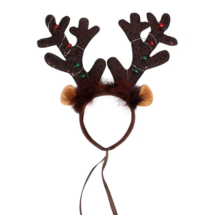 Headbands Stylish Led Deer Headwear Pet Hats Christmas Party