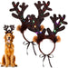 Headbands Stylish Led Deer Headwear Pet Hats Christmas Party