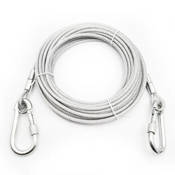 Heavy Duty Reflective Trolley Steel Wire Tie Out Dog Leash