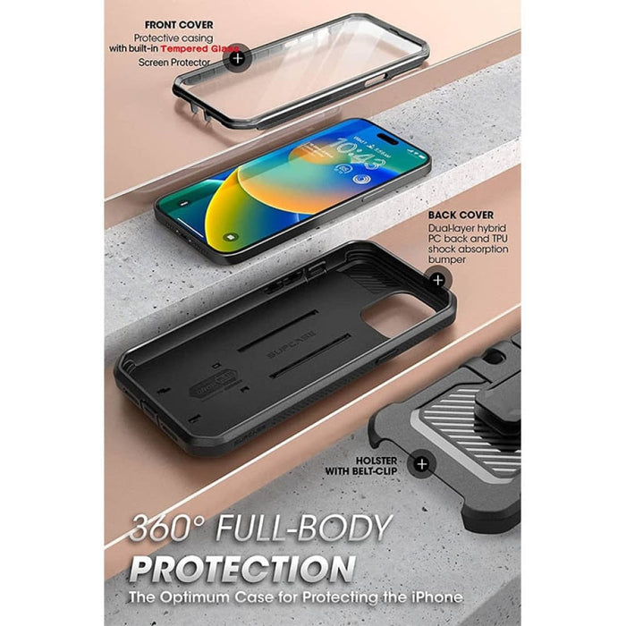 UB Pro Heavy Duty Rugged Case with Built-in Tempered Glass For iPhone 14 Pro Max