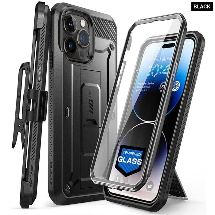 UB Pro Heavy Duty Rugged Case with Built-in Tempered Glass For iPhone 14 Pro Max