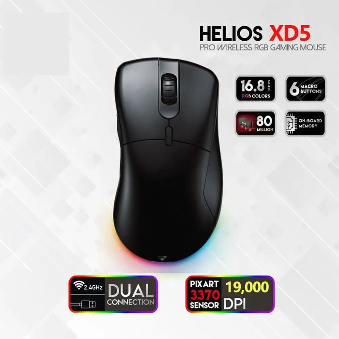 Helios Go Gaming Xd5 Mouse 19000dpi Rgb Mice Professional