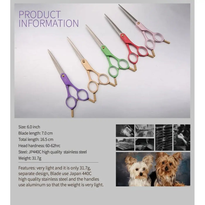 High-end 6 Inch Professional Dog Grooming Scissors Cutting