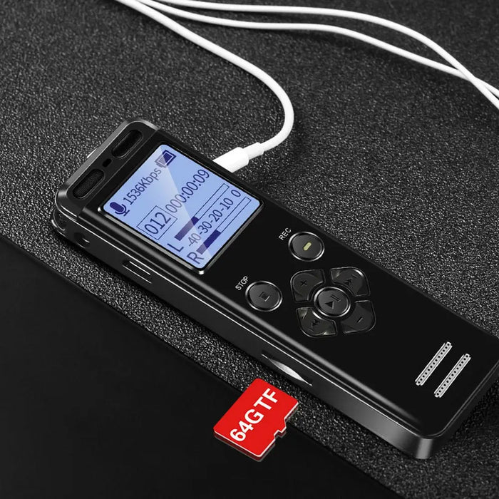 V36 High-quality Mp3 Digital Voice Recorder 1.4’ Big Lcd