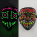 Horror Led Neon Disguised Mask Luminous Full Face Cosplay