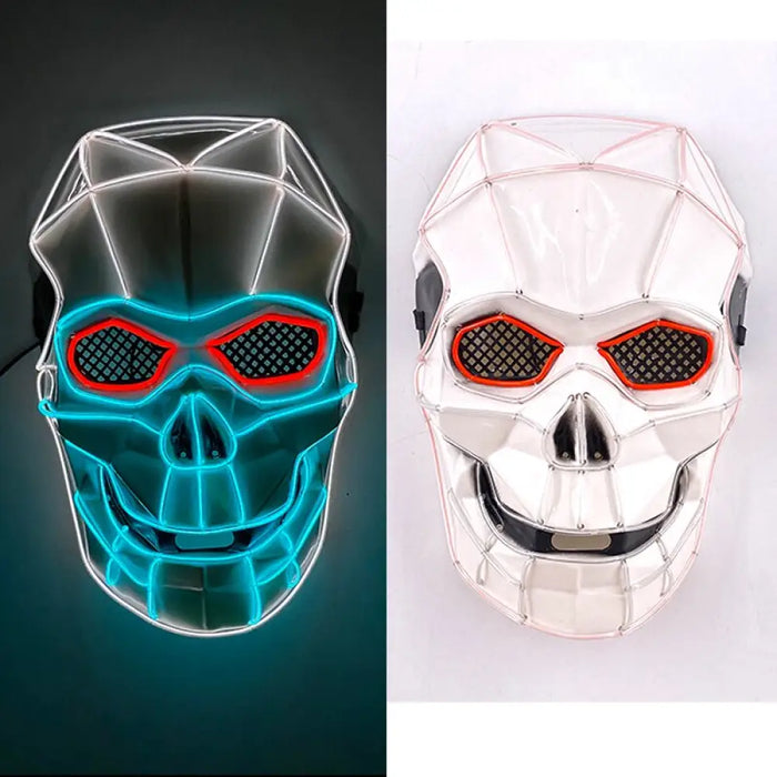 Horror Led Neon Disguised Mask Luminous Full Face Cosplay