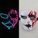 Horror Led Neon Disguised Mask Luminous Full Face Cosplay