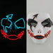 Horror Led Neon Disguised Mask Luminous Full Face Cosplay