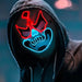 Horror Led Neon Disguised Mask Luminous Full Face Cosplay