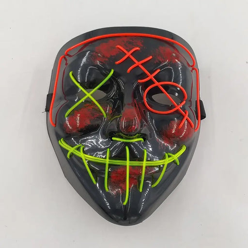 Horror Led Neon Disguised Mask Luminous Full Face Cosplay