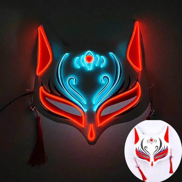 Horror Led Neon Disguised Mask Luminous Full Face Cosplay