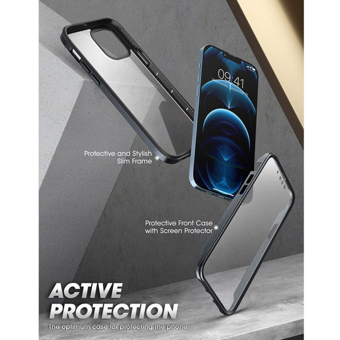 For iPhone 13 Pro Max 6.7 inch UB Edge Pro Slim Clear Back Case with Built-in Screen Protector