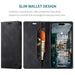 For Iphone 14 Pro Max Case Retro Pattern Real Leather Card