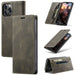 For Iphone 14 Pro Max Case Retro Pattern Real Leather Card