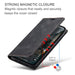 For Iphone 14 Pro Max Case Retro Pattern Real Leather Card