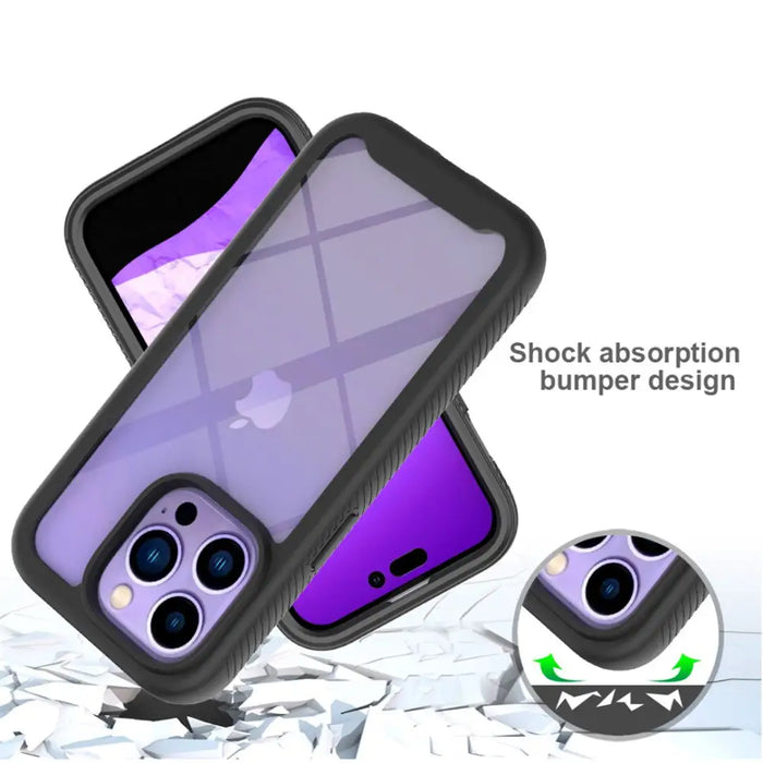 For Iphone 14 Pro Case Slim Hard Back Clear Pc Full Body